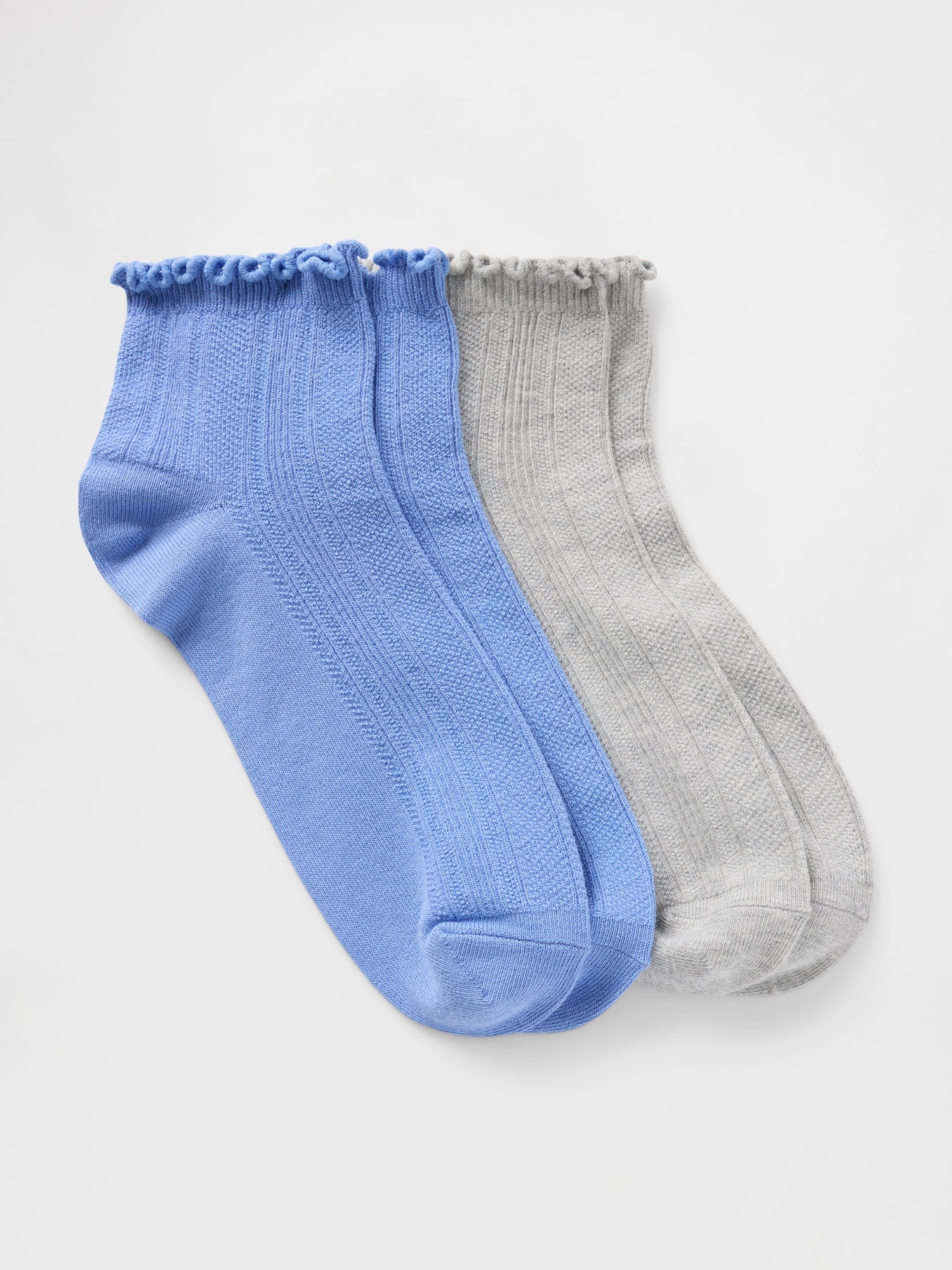 Ruffle-Trim Ankle Socks (2-Pack)