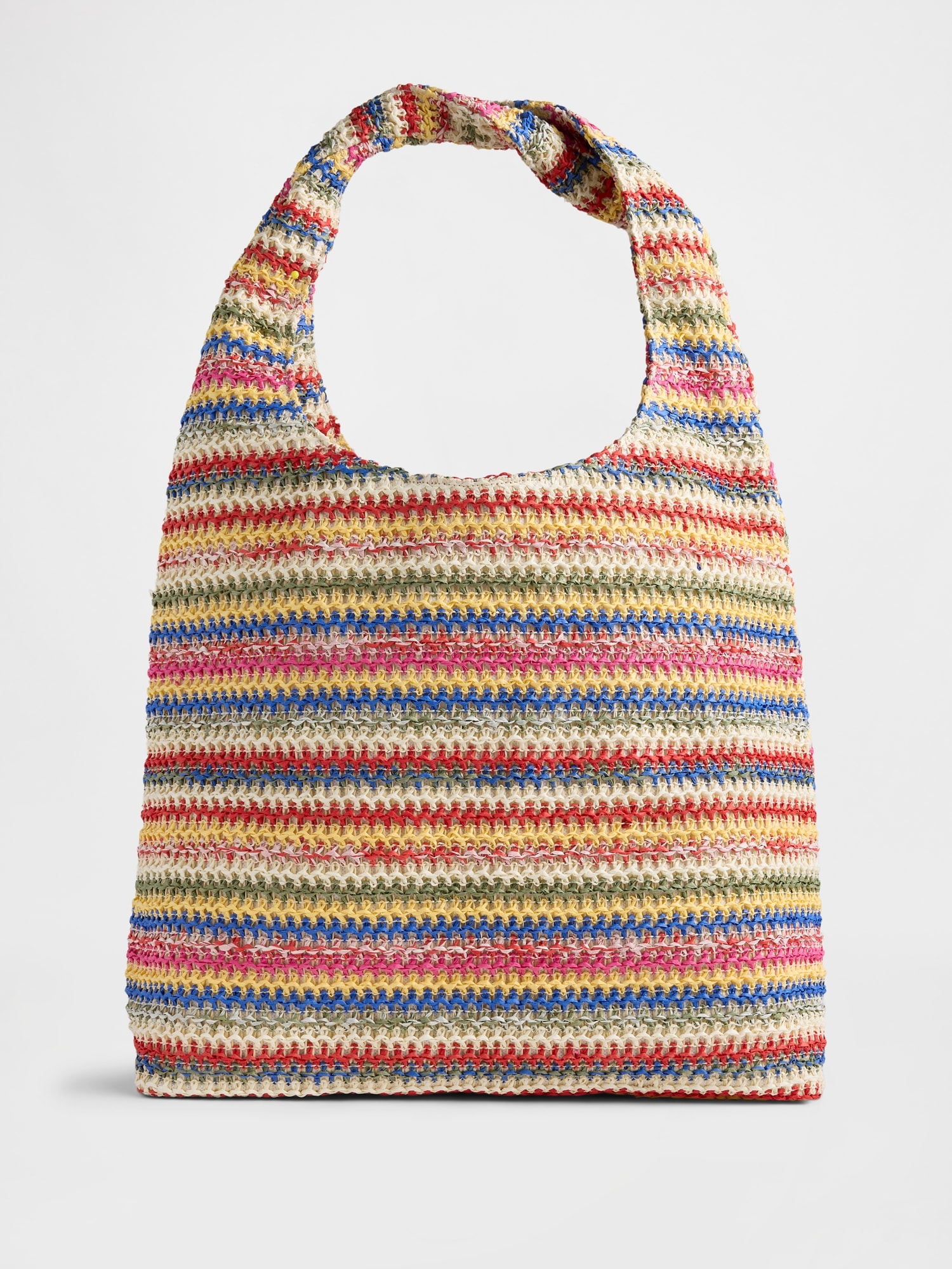 Slouchy Straw Tote Bag