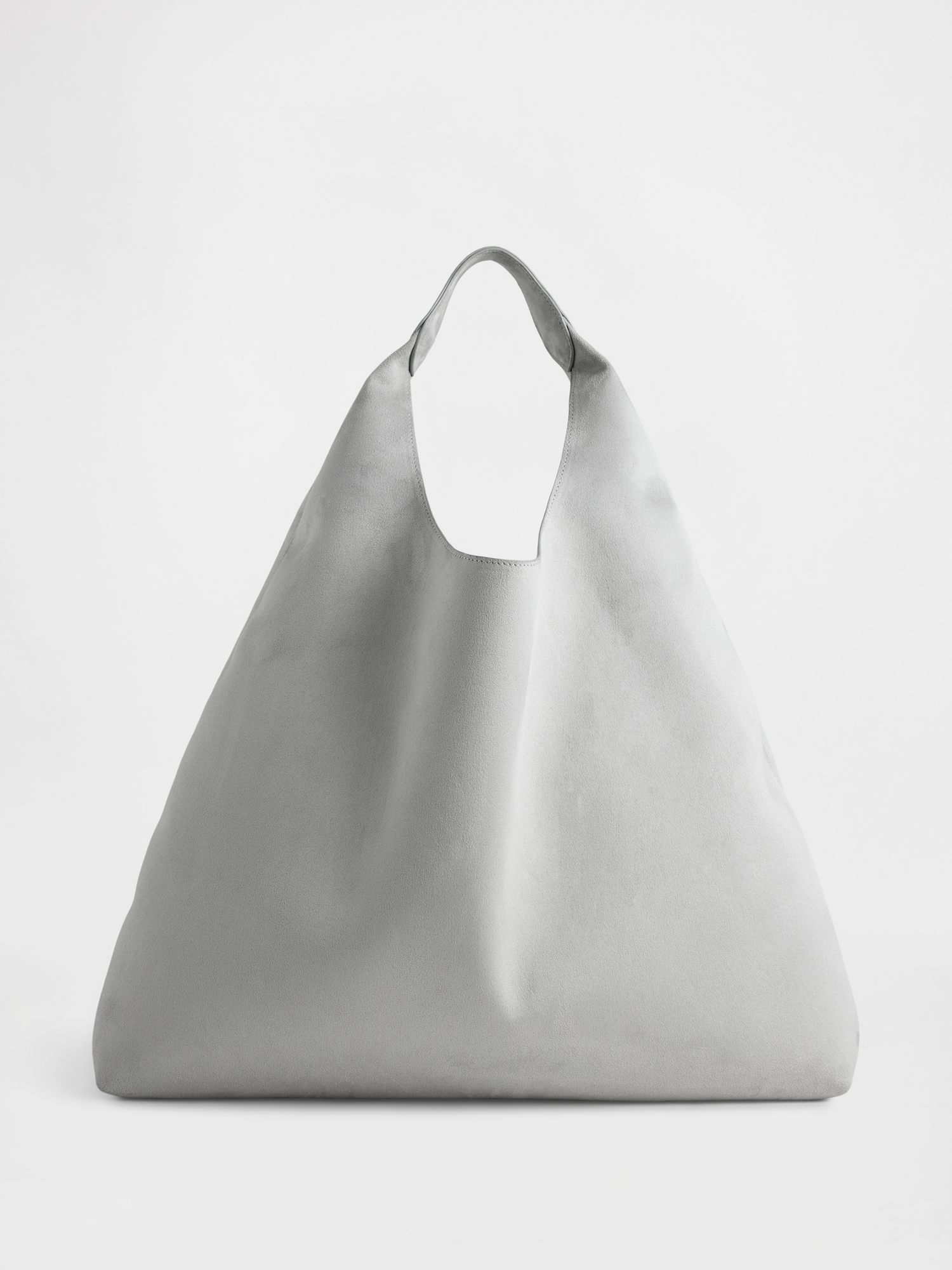 Vegan Suede Slouchy Tote Bag